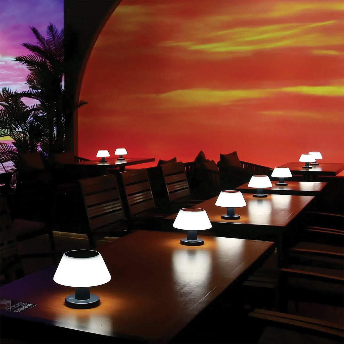 Solar table lamp LED solar-powered IP65 20 lumen 4 levels NALANI