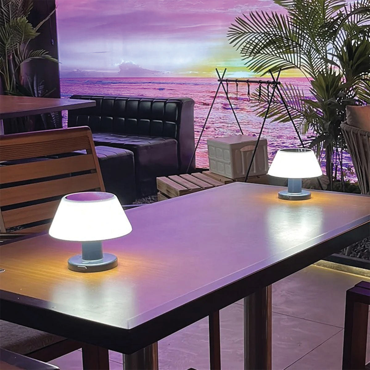 Solar table lamp LED solar-powered IP65 20 lumen 4 levels NALANI