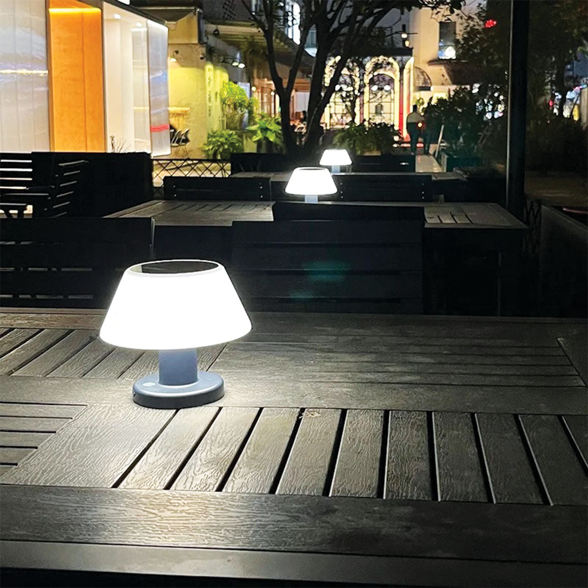 Solar table lamp LED solar-powered IP65 20 lumen 4 levels NALANI