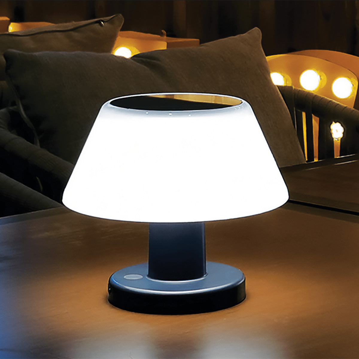Solar table lamp LED solar-powered IP65 20 lumen 4 levels NALANI