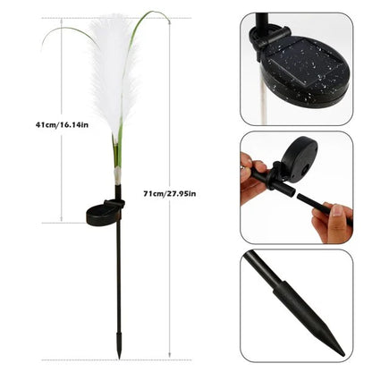 Solar Wicker Garden Lighting Outdoor Decorative NALANI