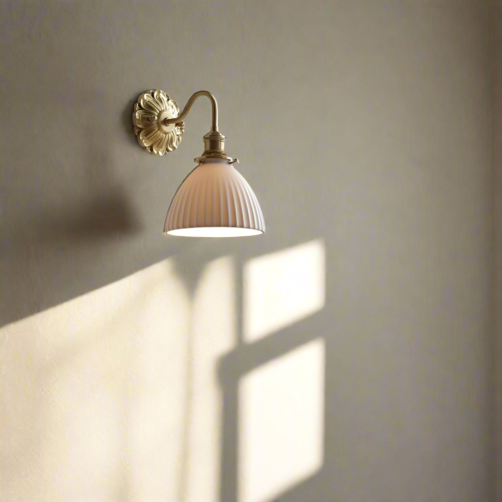 Navetti | Brass And Ceramic Wall Light For Elegant Interiors Mari NALANI