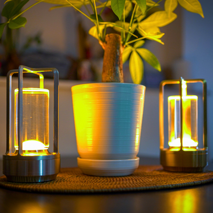 Navetti | Crystal Lantern - Wireless Crystal Lantern with 3 Light Modes NaLani