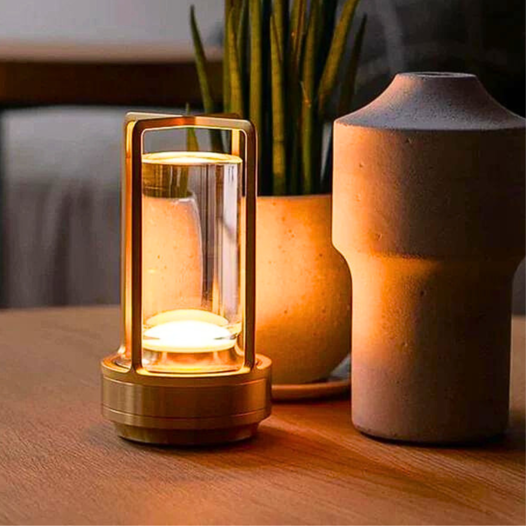 Navetti | Crystal Lantern - Wireless Crystal Lantern with 3 Light Modes NALANI