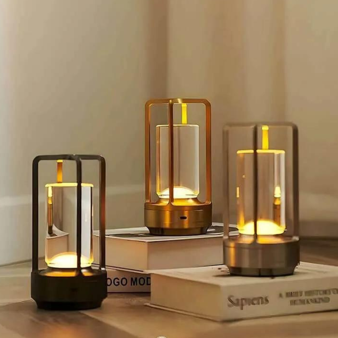 Navetti | Crystal Lantern - Wireless Crystal Lantern with 3 Light Modes NALANI