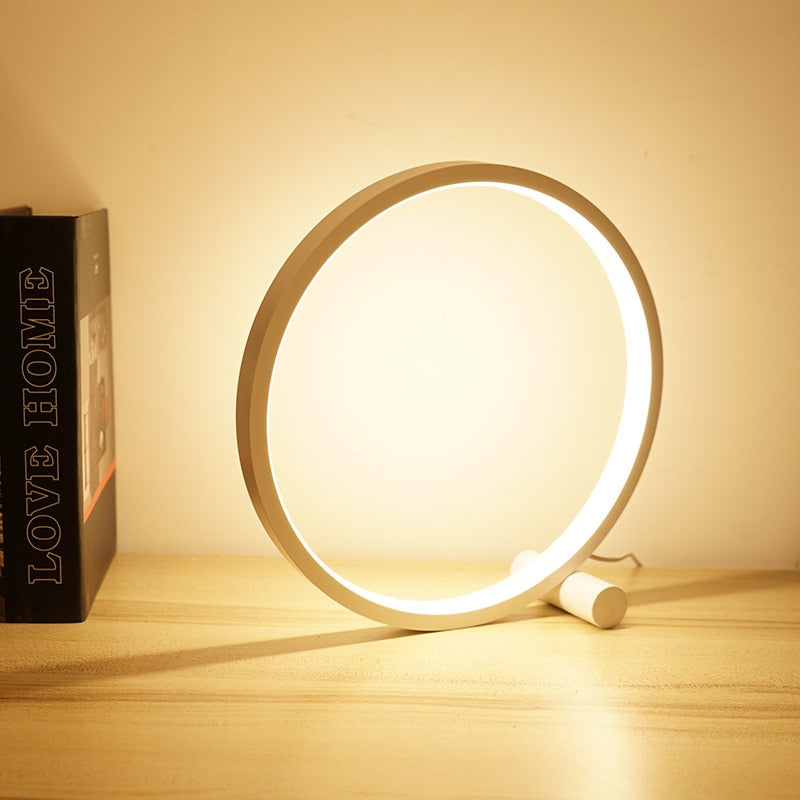 Navetti Halo | Minimalistic Touch Table Lamp for Any Room White NALANI