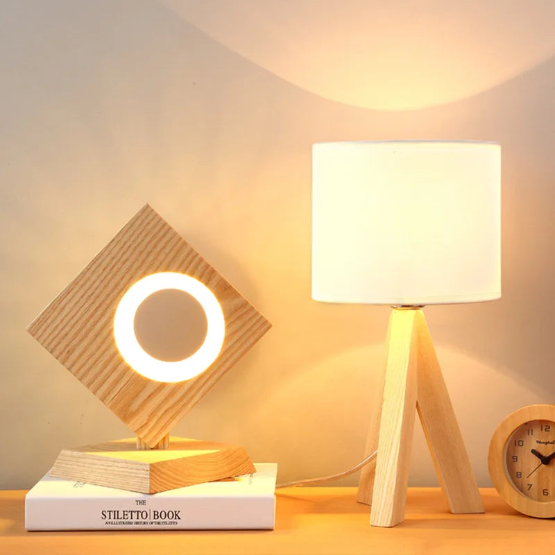 Navetti | Modern Wooden Table Lamp for Elegant Home Decor NALANI