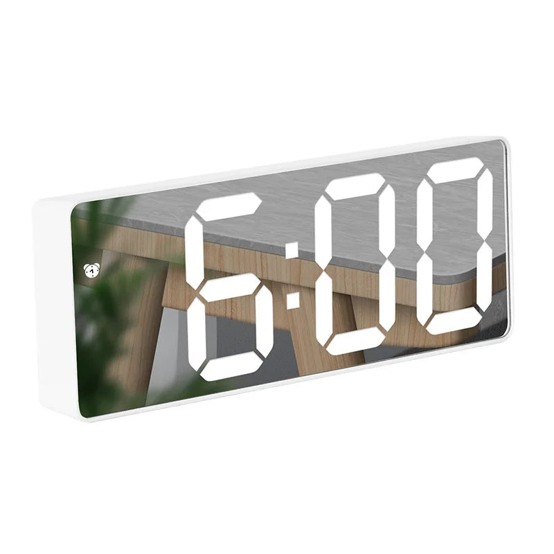 Nuvuro | Electronic Mirror Alarm Clock with Alarm Function Mirror surfaceB NALANI