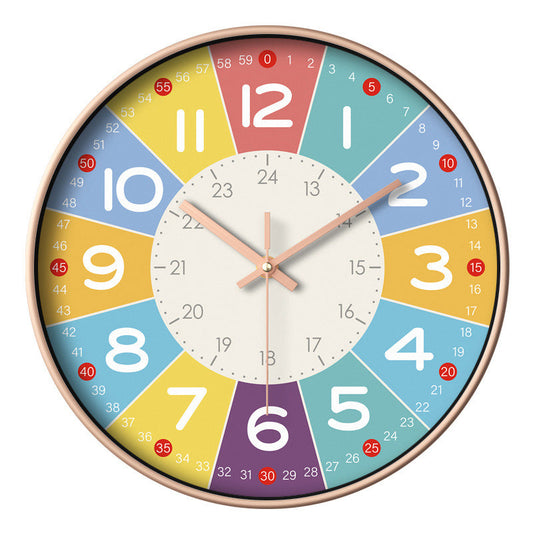 Nuvuro | Silent Wall Clock for Children's Rooms NALANI