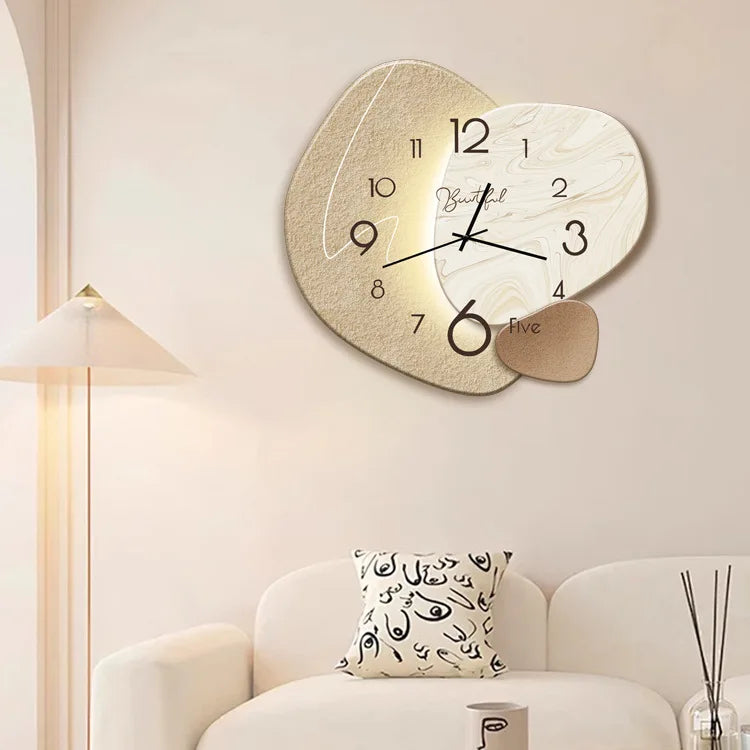 Orlano | Luxury Clock for Living Room – Stylish Decorative Wall Clock NALANI