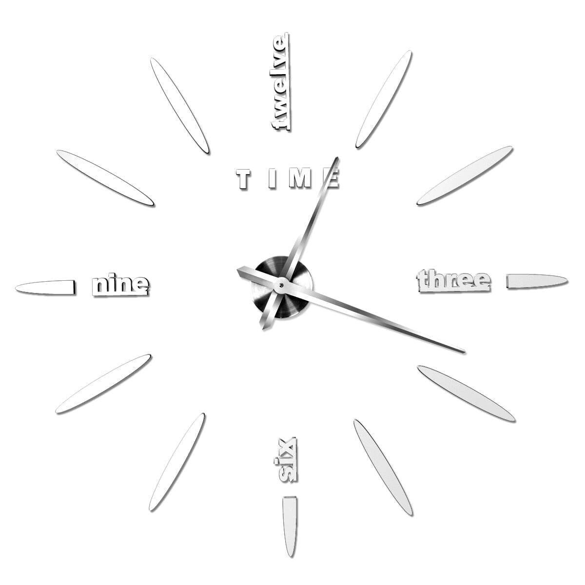 Orlano | Minimal 3D Decorative Wall Clock for Stylish Home Decor NALANI