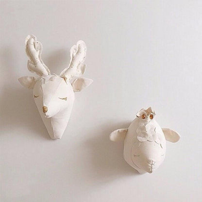 Orvani Fairytale Wall Mounted Plush Deer Nursery Decoration Art NaLani