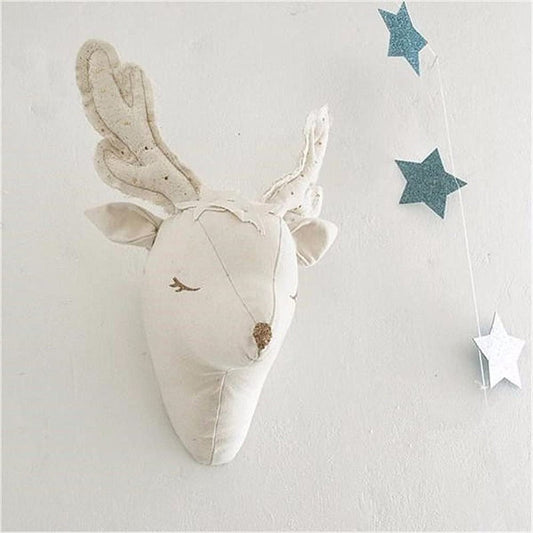 Orvani Fairytale Wall Mounted Plush Deer Nursery Decoration Art NALANI