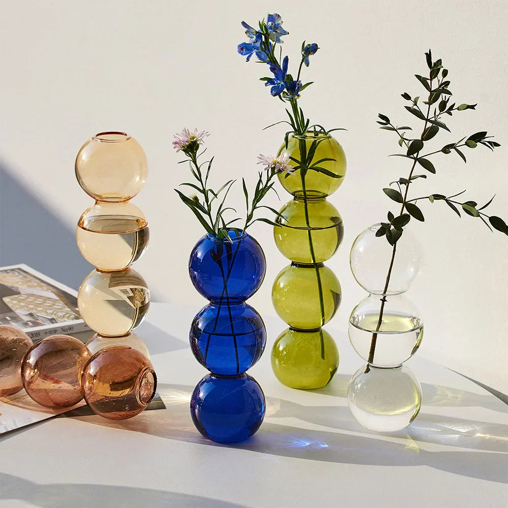 Orvani | Glass Bloom Vase for Stylish Floral Displays Pink NALANI