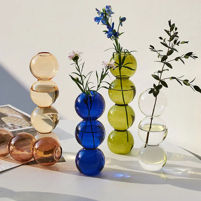 Orvani | Glass Bloom Vase for Stylish Floral Displays Pink NALANI