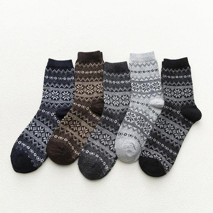 Cozy Winter Socks Warm Durable Comfort For Cold Feet Mountains (5 pairs) NALANI