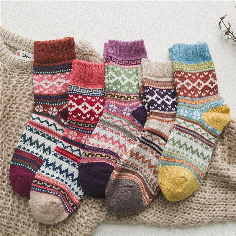 Cozy Winter Socks Warm Durable Comfort For Cold Feet Halden (5 pairs) NALANI