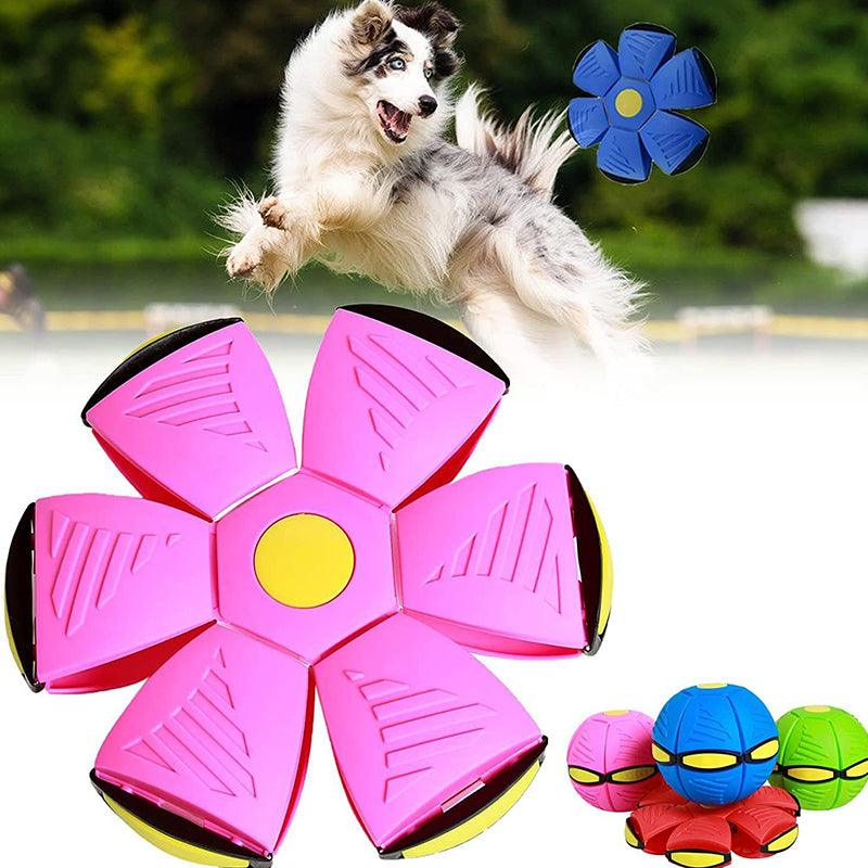 Magical Flying Saucer Ball Pet Toy Pink NALANI