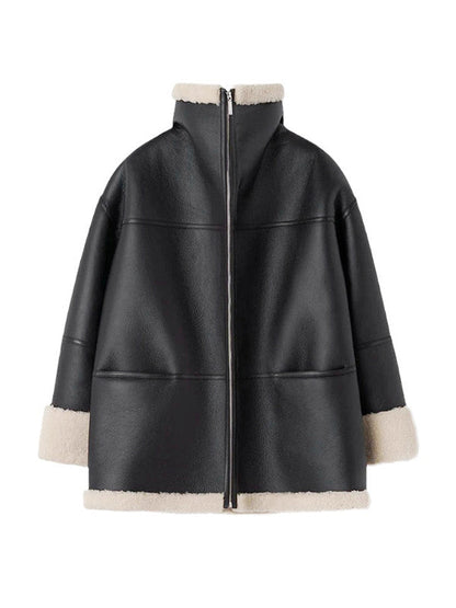 Elegant Warm Fur Coat For Cozy Winter Outerwear Chic NALANI
