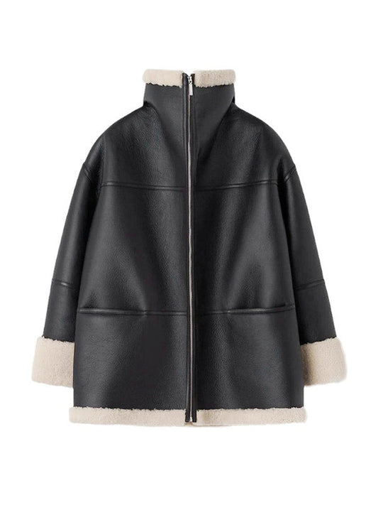Elegant Warm Fur Coat For Cozy Winter Outerwear Chic NALANI