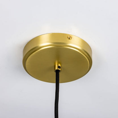 Pendant Light with Wavy Ceramic Shade in Blue Earth Color NaLani