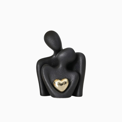 Caran d’Artis | Couple Hugging Abstract Sculpture for Home Decor and Elegance NaLani