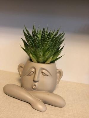 Minimalist Ceramic Abstract Head Vase for Unique Home Decor NaLani