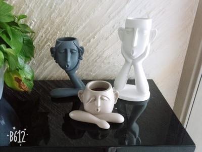 Minimalist Ceramic Abstract Head Vase for Unique Home Decor NaLani