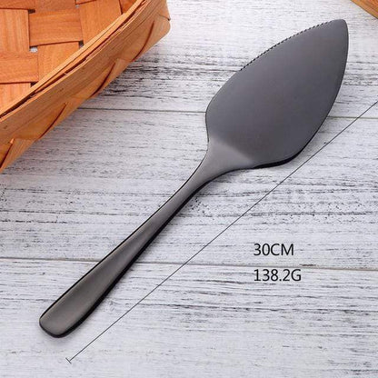 Colorfully Plated Cake Knife for Elegant Desserts Now Black NALANI