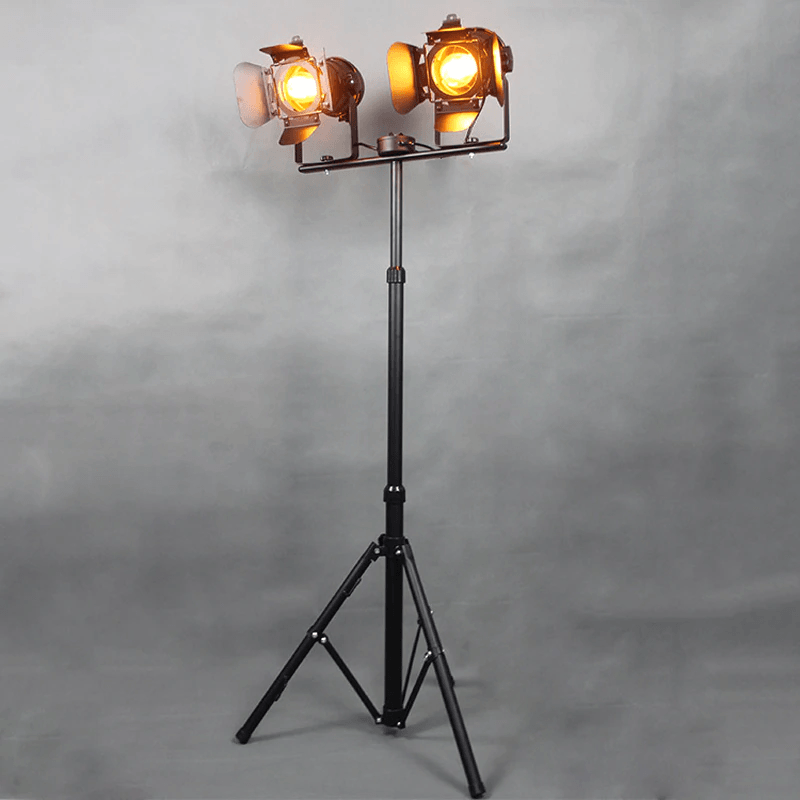 Reflector Floor Lamp – Industrial Elegance with Functional Design Double Arm NALANI