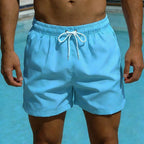 Relaxed Drawstring Quick-Dry Swim Trunks