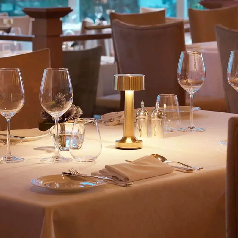 Retro Rechargeable Wireless LED Table Lamp for Restaurant Bar NALANI