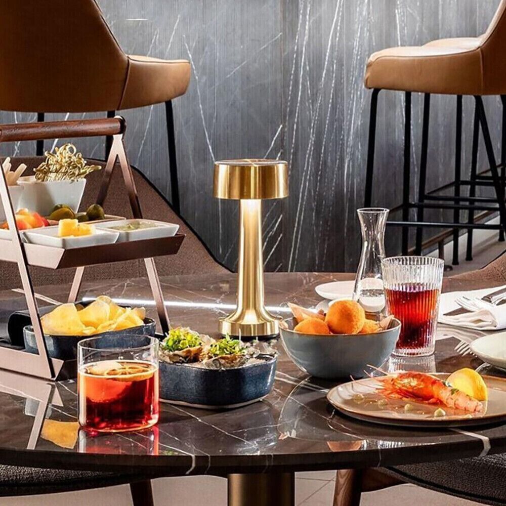 Retro Rechargeable Wireless LED Table Lamp for Restaurant Bar NALANI