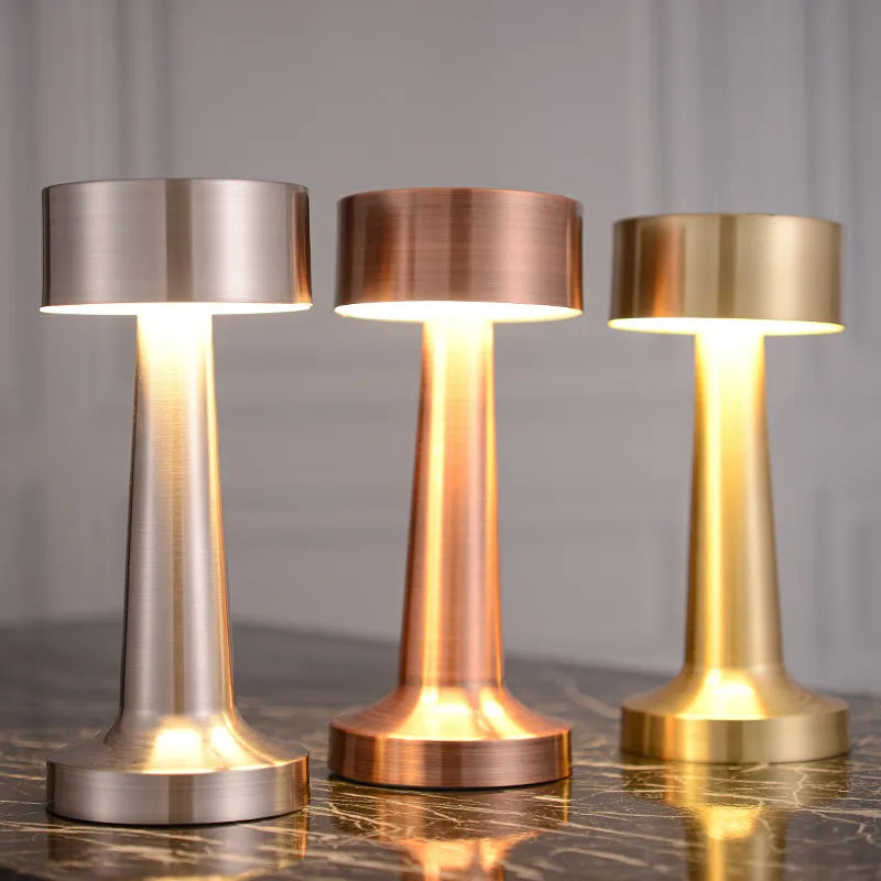 Retro Rechargeable Wireless LED Table Lamp for Restaurant Bar NALANI