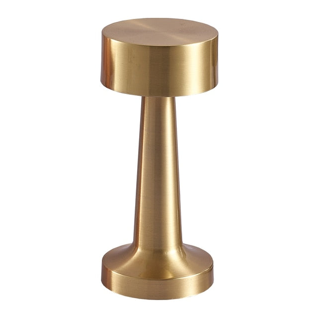 Retro Rechargeable Wireless LED Table Lamp for Restaurant Bar Gold NALANI