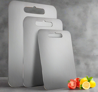 Titanium Stainless Steel Kitchen Cutting Board No BPA SET (1xS - 1xM - 1XL) NALANI