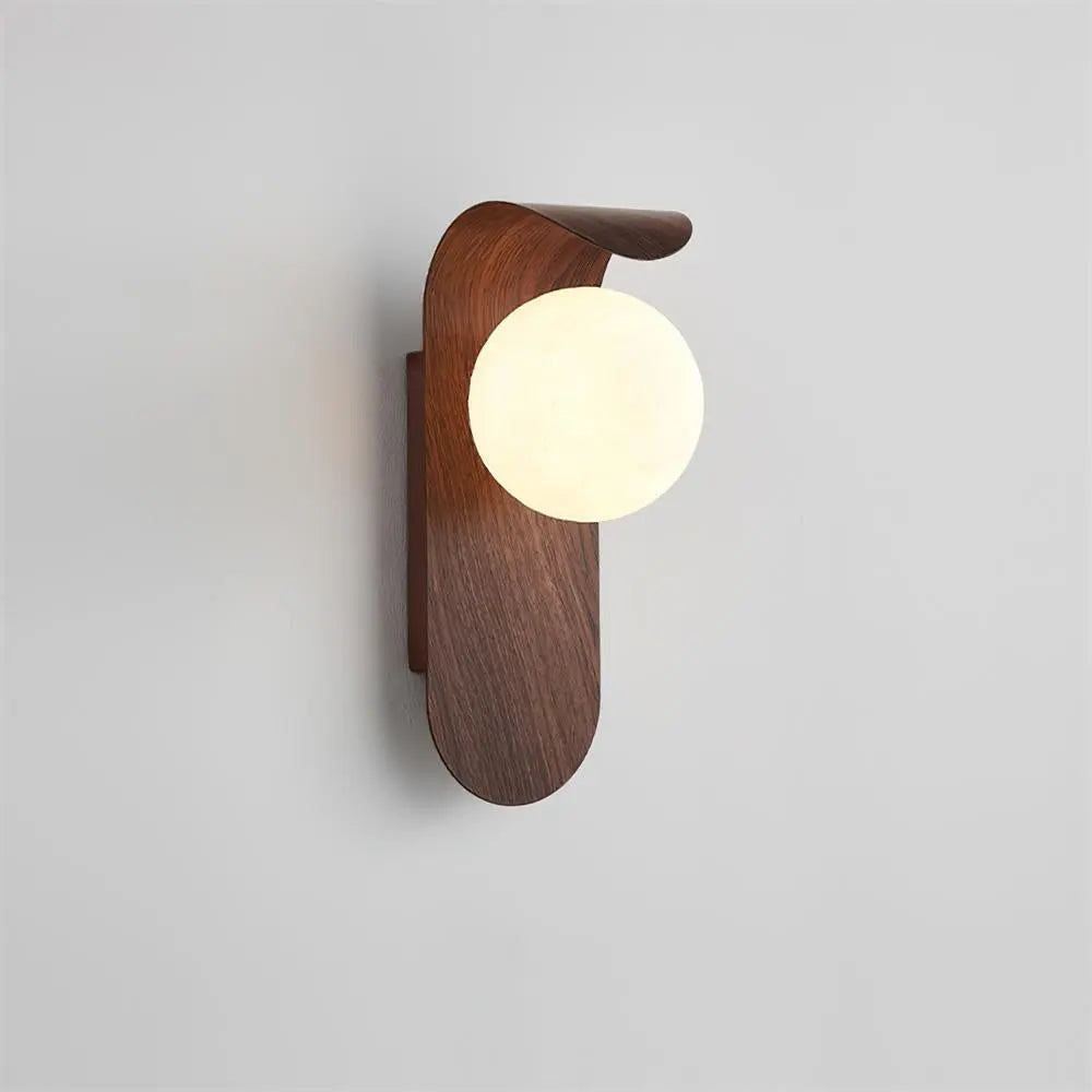Stylish Wall Lamp Elegant Lighting for Any Room Decor Walnut NALANI