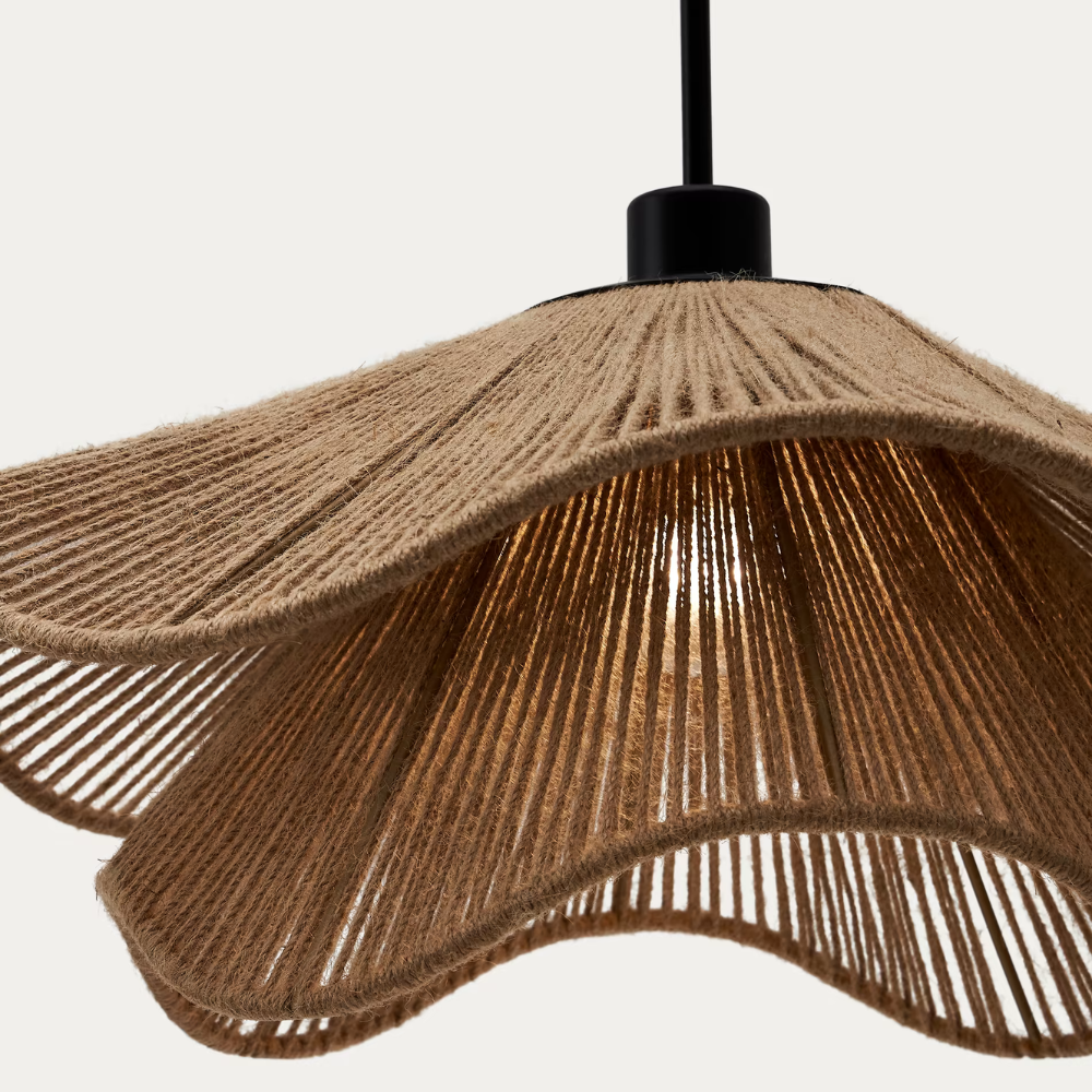 Boho Jute Lampshade Natural Elegance for Stylish Home Decor NaLani