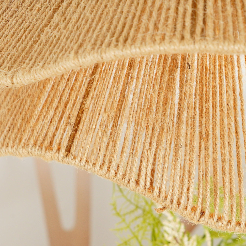 Boho Jute Lampshade Natural Elegance for Stylish Home Decor NaLani