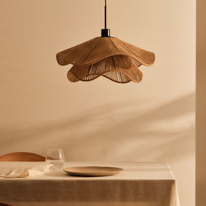 Boho Jute Lampshade Natural Elegance for Stylish Home Decor NaLani