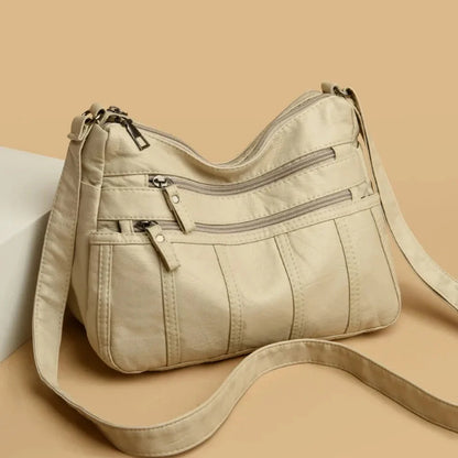 Vegan Leather Crossbody Bag For Everyday Use With Pockets NALANI