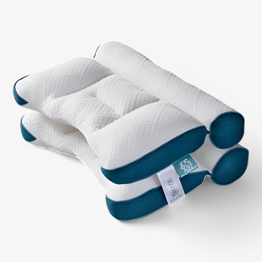 Ergonomic Neck Support Pillow for Deep Sleep Comfort Blue (40*60 cm) NALANI