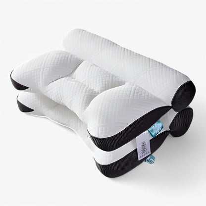 Ergonomic Neck Support Pillow for Deep Sleep Comfort Black (40*60 cm) NALANI