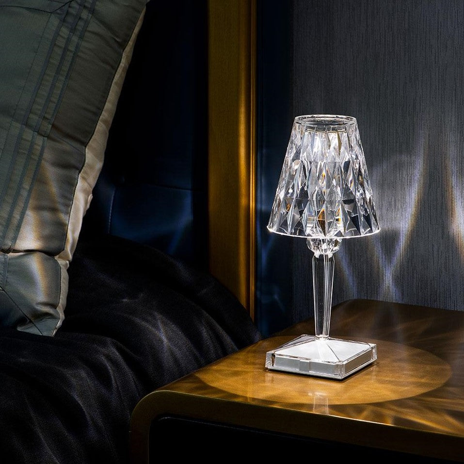 Sparkling Crystal Lamp with Touch Sensor and USB Rechargeable Design NALANI