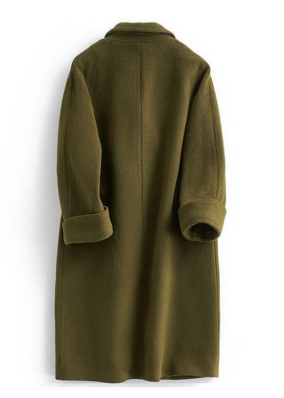 Woolen Long Winter Coat Double Breasted Plus Size Style-Zomer Jassen-NaLani
