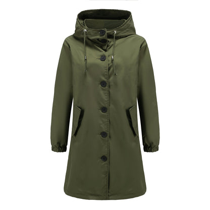 Sandré | Women's Waterproof Rain Jacket - Hooded Lightweight Windbreaker - Outdoor Casual Wear