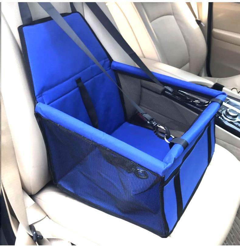 Pet Safety Car Seat For Dogs And Cats In Vehicle Comfort Blue 40x30x25cm NALANI