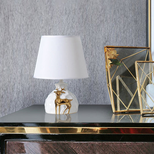 Velvòi | Tablelamp with Elegant Deer Vase Foot for Unique Interiors 11" NALANI