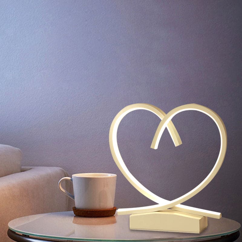 Velvòi | Wooden Nightstand with Loving Heart Design NALANI