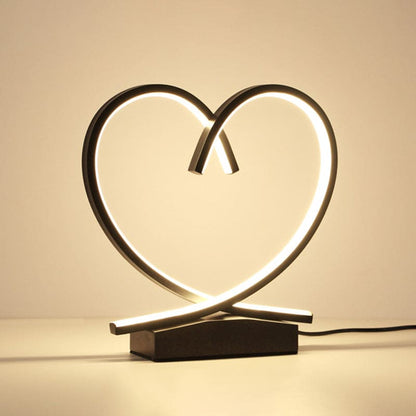 Velvòi | Wooden Nightstand with Loving Heart Design NaLani